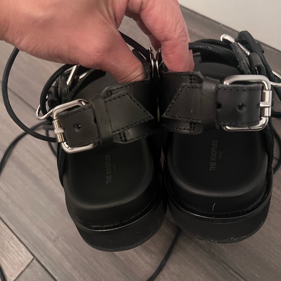 The Kooples Buckle tie up sandal - Picture 3 of 7